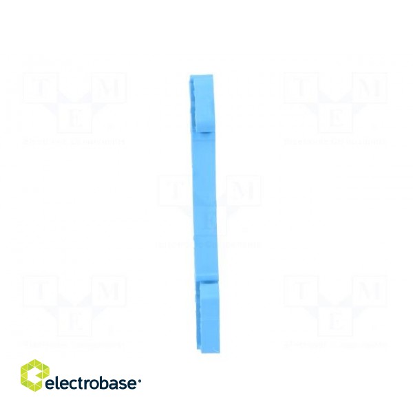 Splice terminal: rail | 2.5mm2 | ways: 1 | terminals: 2 | blue | wemid image 5