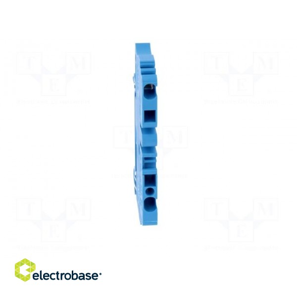 Splice terminal: rail | 2.5mm2 | ways: 1 | terminals: 2 | blue | wemid image 9