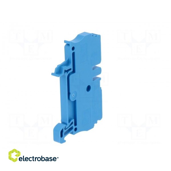 Splice terminal: rail | 2.5mm2 | ways: 1 | terminals: 2 | blue | wemid image 6