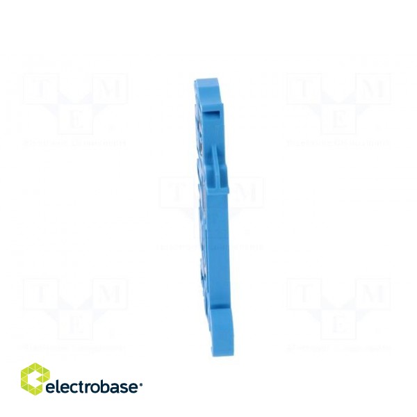 Splice terminal: rail | 2.5mm2 | ways: 1 | terminals: 2 | blue | wemid image 5