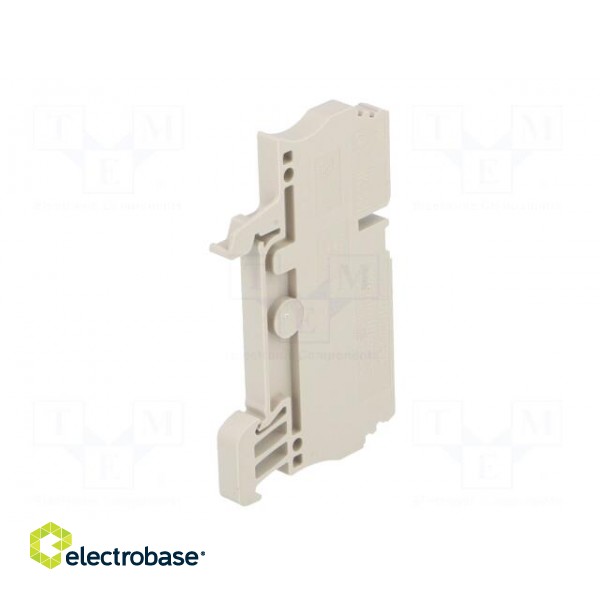 Splice terminal: rail | 2.5mm2 | ways: 1 | terminals: 3 | beige | wemid image 6