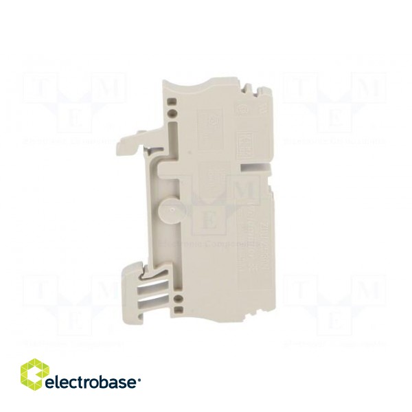 Splice terminal: rail | 2.5mm2 | ways: 1 | terminals: 3 | beige | wemid фото 7