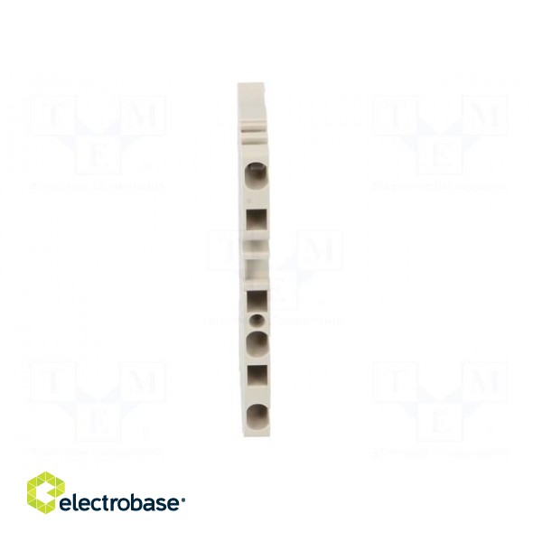 Splice terminal: rail | 2.5mm2 | ways: 1 | terminals: 3 | beige | wemid фото 9