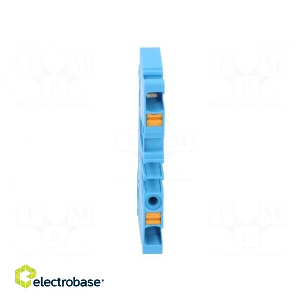 Splice terminal: rail | 4mm2 | ways: 1 | terminals: 2 | blue | wemid | TS35 paveikslėlis 9