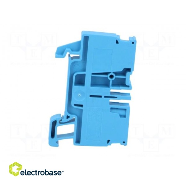 Splice terminal: rail | 4mm2 | ways: 1 | terminals: 2 | blue | wemid | TS35 фото 7