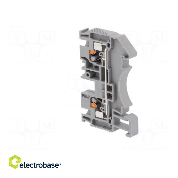 Splice terminal: rail | 0.2÷6mm2 | ways: 1 | terminals: 2 | grey | DS image 4