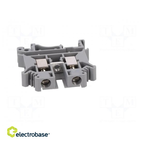 Splice terminal: rail | 0.2÷6mm2 | ways: 1 | terminals: 2 | grey | PC image 9