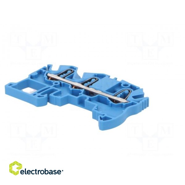 Splice terminal: rail | 0.2÷2.5mm2 | ways: 1 | terminals: 3 | blue | SNK фото 6