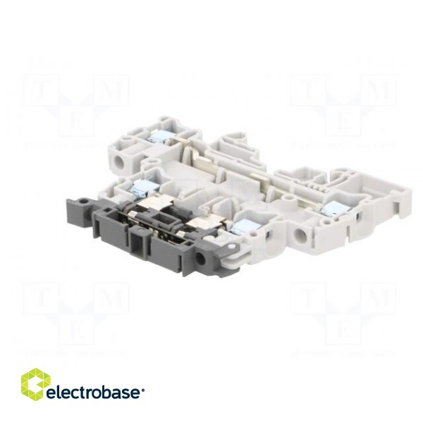 Splice terminal: rail | 0.2÷6mm2 | ways: 2 | terminals: 4 | Width: 8mm image 2