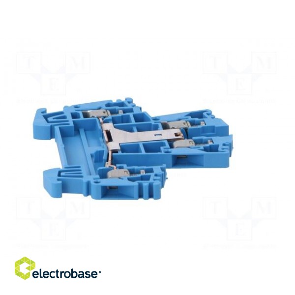 Splice terminal: rail | 2.5mm2 | ways: 1 | terminals: 4 | blue | W | wemid image 7