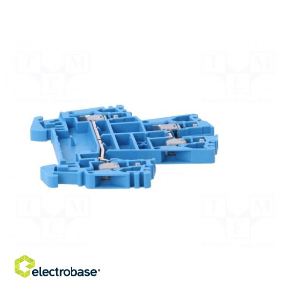 Splice terminal: rail | 2.5mm2 | ways: 2 | terminals: 4 | blue | wemid image 7