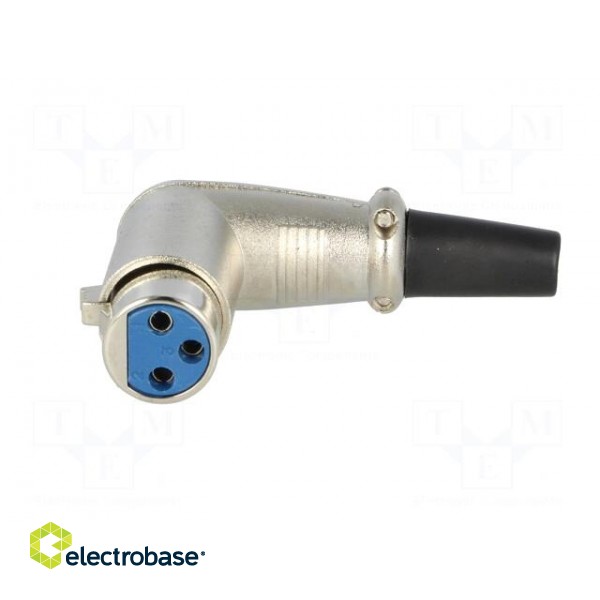 Plug | XLR | female | PIN: 3 | angled 90° | for cable image 9