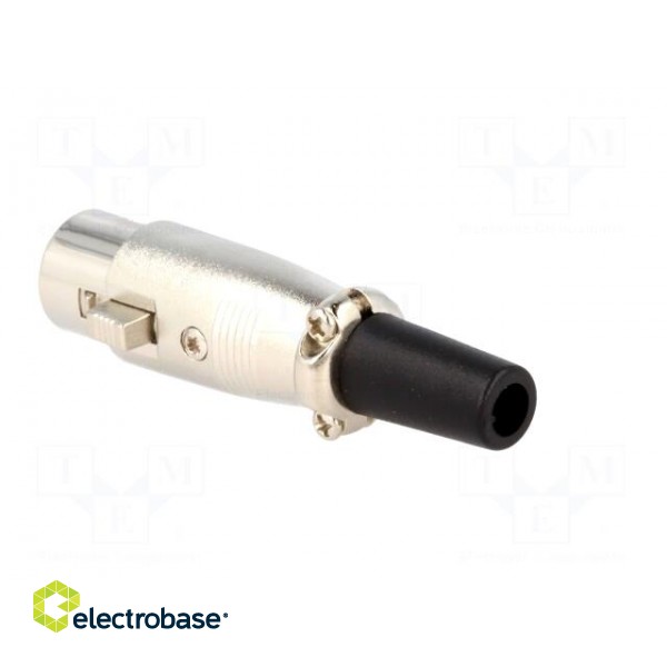 Plug | XLR | female | PIN: 3 | straight | for cable фото 4