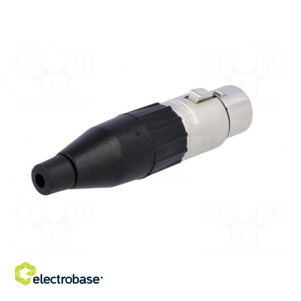 Plug | XLR | female | PIN: 3 | straight | for cable | soldering | 133V | 15A image 6