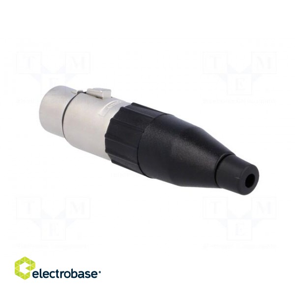 Plug | XLR | female | PIN: 3 | straight | for cable | soldering | 133V | 15A image 4