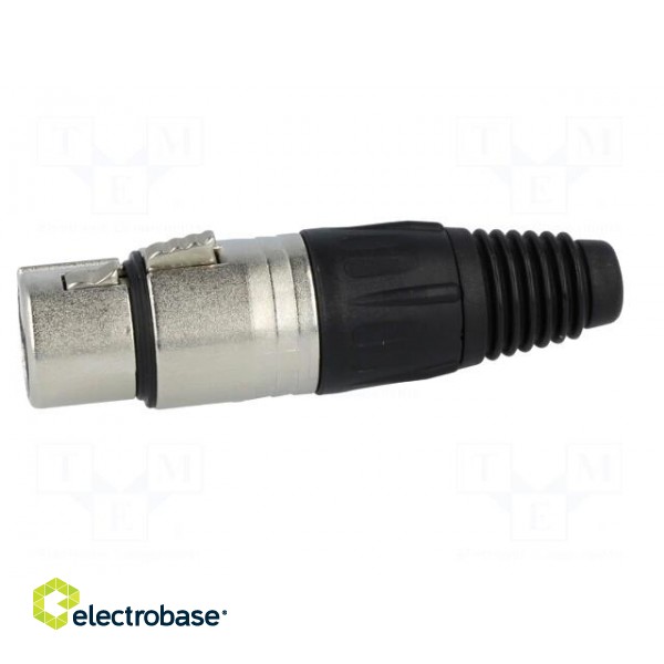 Plug | XLR | female | PIN: 3 | straight | for cable | soldering | 3.5÷8mm | X image 3
