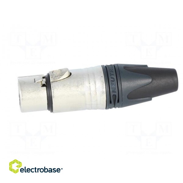 Plug | XLR | female | PIN: 3 | straight | for cable | soldering | 16A | 14AWG image 3