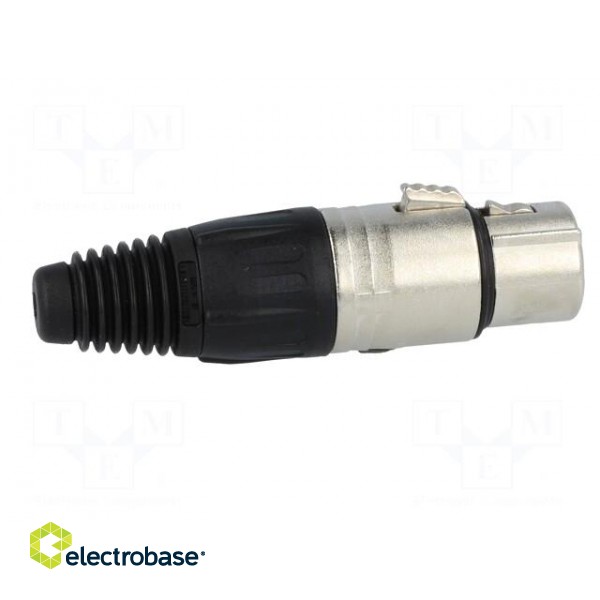 Plug | XLR | female | PIN: 3 | straight | for cable | soldering | 16A paveikslėlis 7