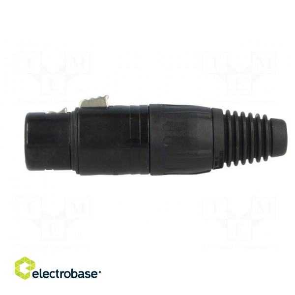 Plug | XLR | female | PIN: 3 | straight | for cable | soldering | 16A paveikslėlis 3