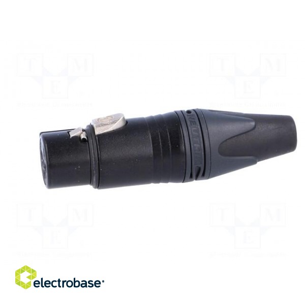 Plug | XLR | female | PIN: 3 | straight | for cable | soldering | 16A image 3