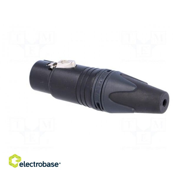 Plug | XLR | female | PIN: 3 | straight | for cable | soldering | 16A image 4