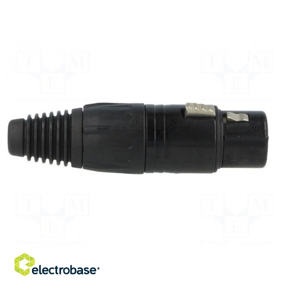 Plug | XLR | female | PIN: 3 | straight | for cable | soldering | 16A paveikslėlis 7