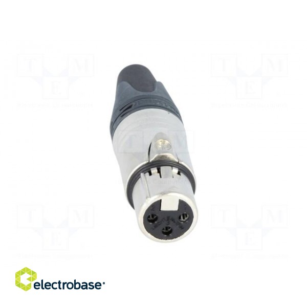 Plug | XLR | female | PIN: 3 | straight | for cable | soldering | 16A | 14AWG image 9