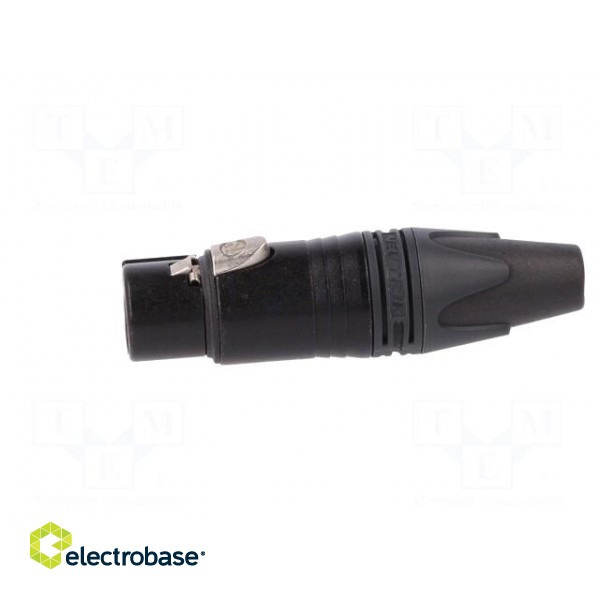 Plug | XLR | female | PIN: 3 | straight | for cable | soldering | 16A image 3