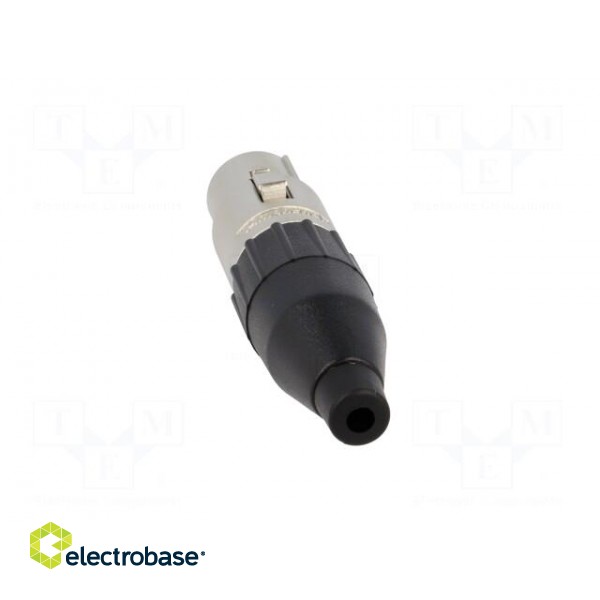 Plug | XLR | female | PIN: 3 | straight | for cable | soldering | tinned image 5