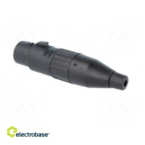 Plug | XLR | female | PIN: 3 | straight | for cable | soldering | tinned image 3