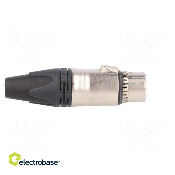 Plug | XLR | female | PIN: 3 | straight | EMC/EMI | for cable | soldering image 7