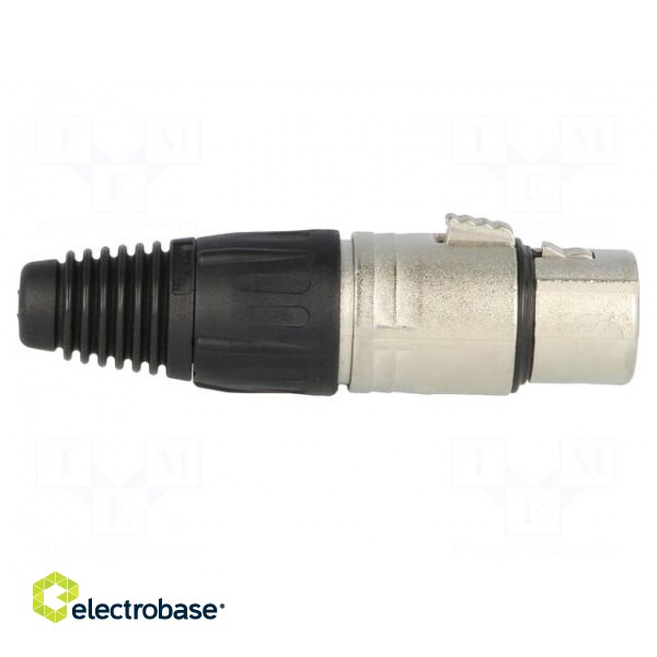 Plug | XLR | female | PIN: 4 | straight | for cable | soldering | 10A фото 7