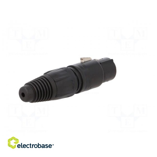 Plug | XLR | female | PIN: 4 | straight | for cable | soldering | 10A image 6