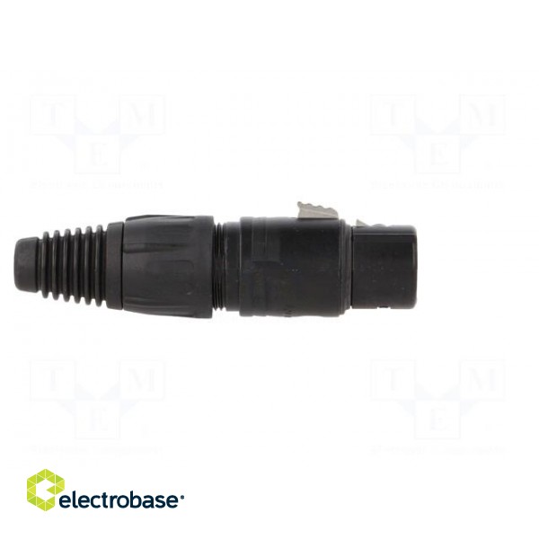 Plug | XLR | female | PIN: 4 | straight | for cable | soldering | 3.5÷8mm | X image 7