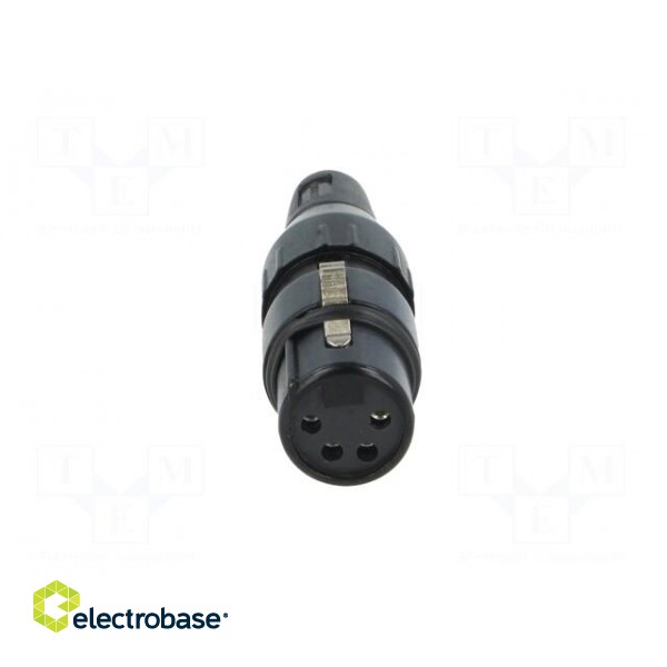 Plug | XLR | female | PIN: 4 | straight | for cable | soldering | 50V | 10A фото 9