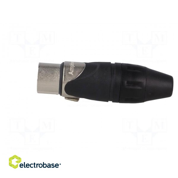 Plug | XLR | female | PIN: 4 | straight | for cable | soldering | tinned фото 3