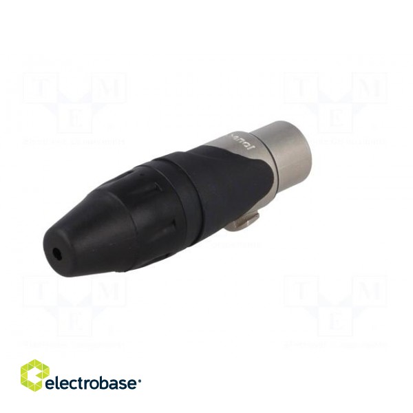 Plug | XLR | female | PIN: 4 | straight | for cable | soldering | tinned фото 6