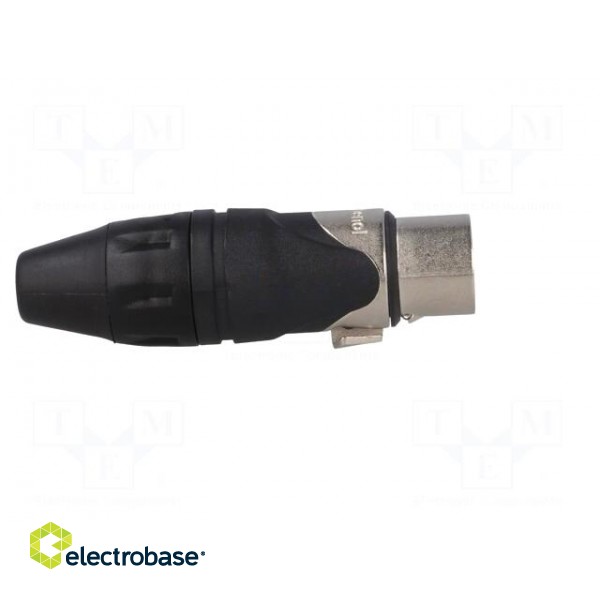 Plug | XLR | female | PIN: 4 | straight | for cable | soldering | tinned image 7