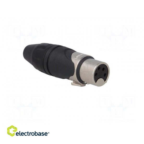 Plug | XLR | female | PIN: 4 | straight | for cable | soldering | tinned фото 8