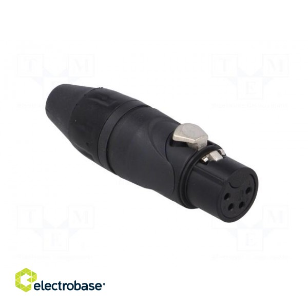 Plug | XLR | female | PIN: 4 | straight | for cable | soldering | tinned фото 8