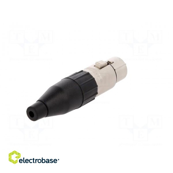 Plug | XLR | female | PIN: 4 | straight | for cable | soldering | tinned image 6