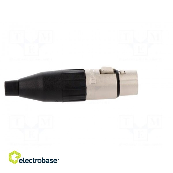 Plug | XLR | female | PIN: 4 | straight | for cable | soldering | tinned image 7