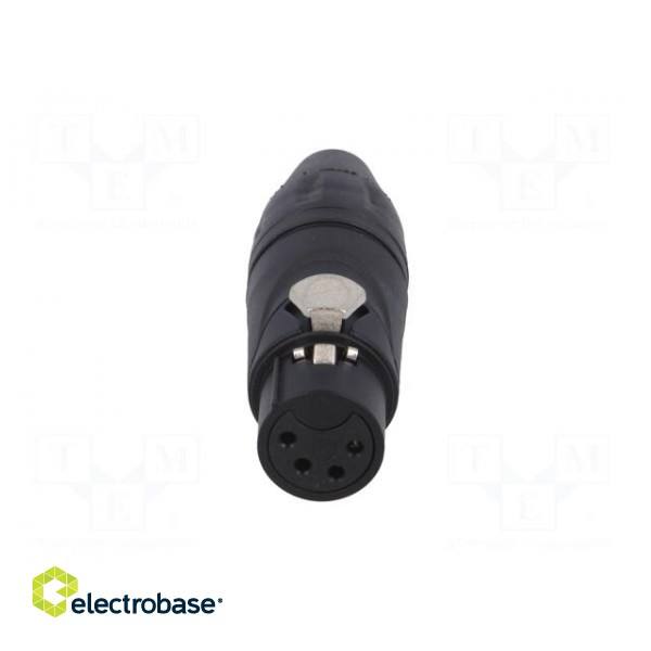 Plug | XLR | female | PIN: 4 | straight | for cable | soldering | tinned фото 9