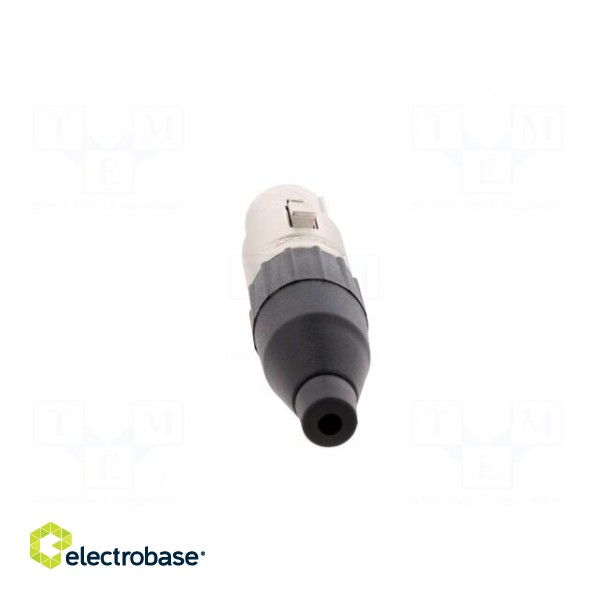 Plug | XLR | female | PIN: 4 | straight | for cable | soldering | tinned image 5