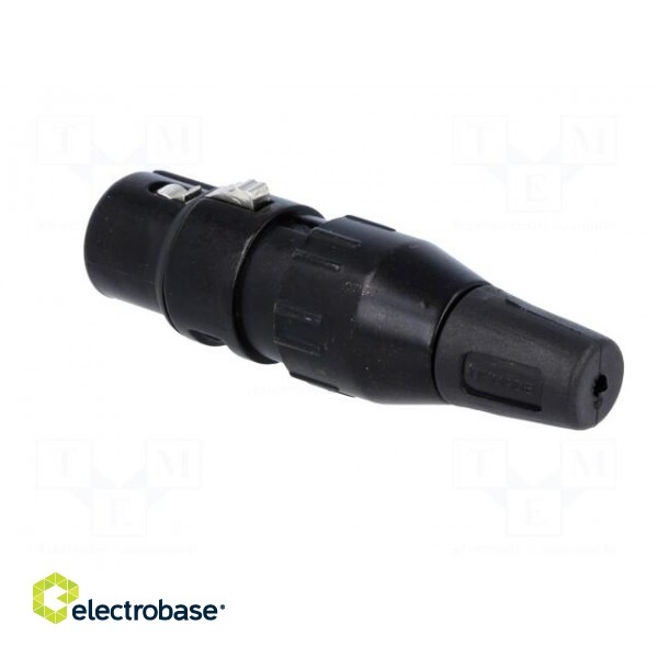 Plug | XLR | female | PIN: 5 | straight | for cable | soldering | 50V | 7.5A фото 4