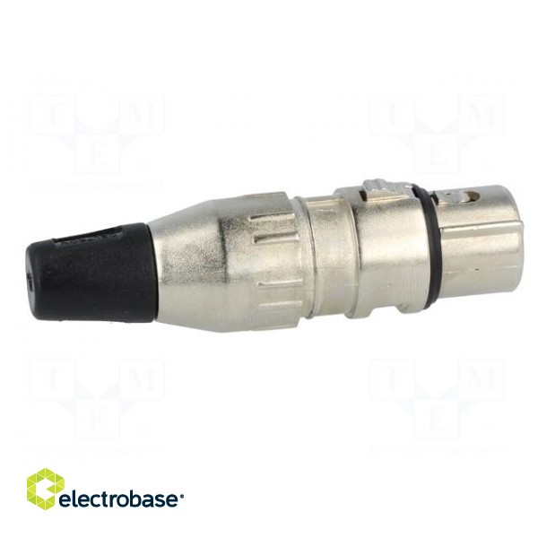 Plug | XLR | female | PIN: 5 | straight | for cable | soldering | 50V | 7.5A paveikslėlis 7