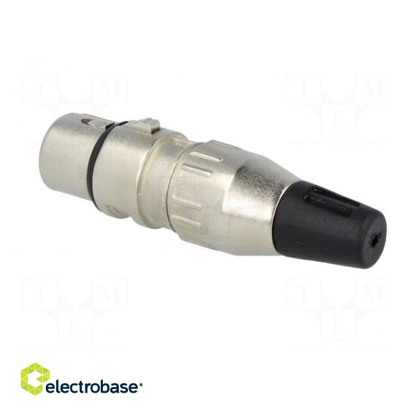 Plug | XLR | female | PIN: 5 | straight | for cable | soldering | 50V | 7.5A image 4