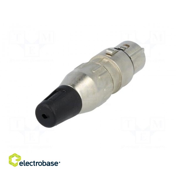 Plug | XLR | female | PIN: 5 | straight | for cable | soldering | 50V | 7.5A фото 6