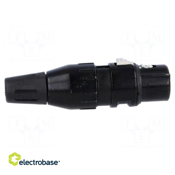 Plug | XLR | female | PIN: 5 | straight | for cable | soldering | 50V | 7.5A фото 7