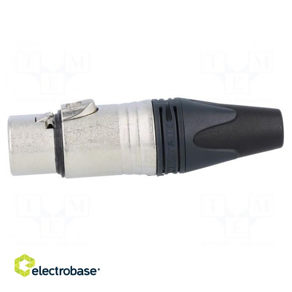 Plug | XLR | female | PIN: 5 | straight | for cable | soldering | 7.5A | 1mm2 image 3